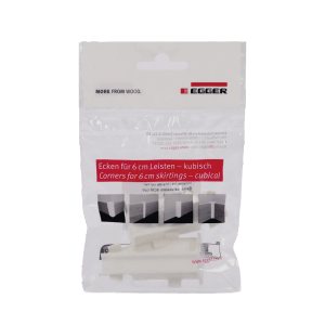 Egger Innenecken, 6 cm, kubisch, weiß, 2er-Pack für Leisten.
