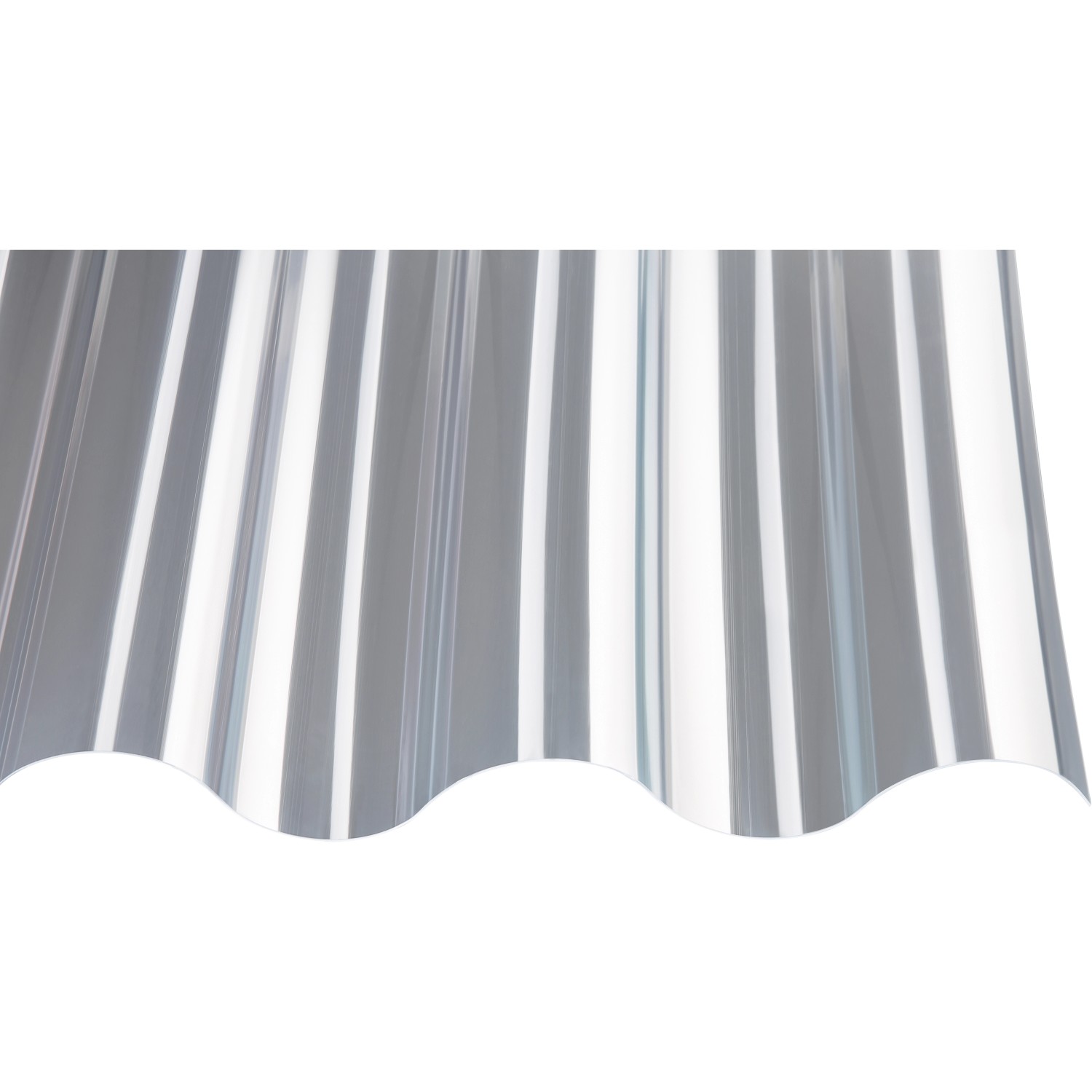 PVC-Profilplatte 1,1 mm P5 177/51 Klar 1600 mm x 920 mm
