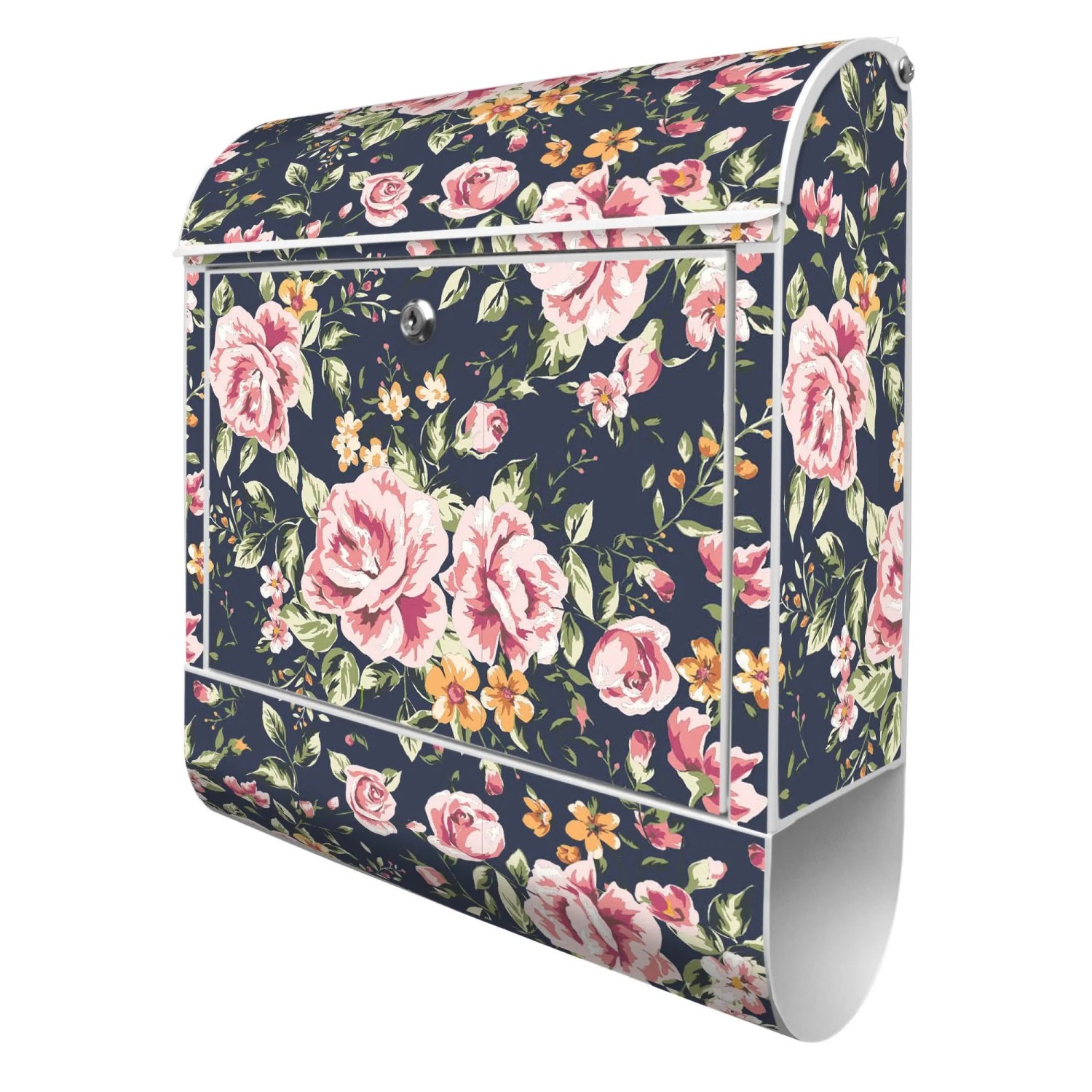 Banjado Design Briefkasten Weiß Pulverbeschichtet 39x47x14cm 2 Schlüssel Mi günstig online kaufen