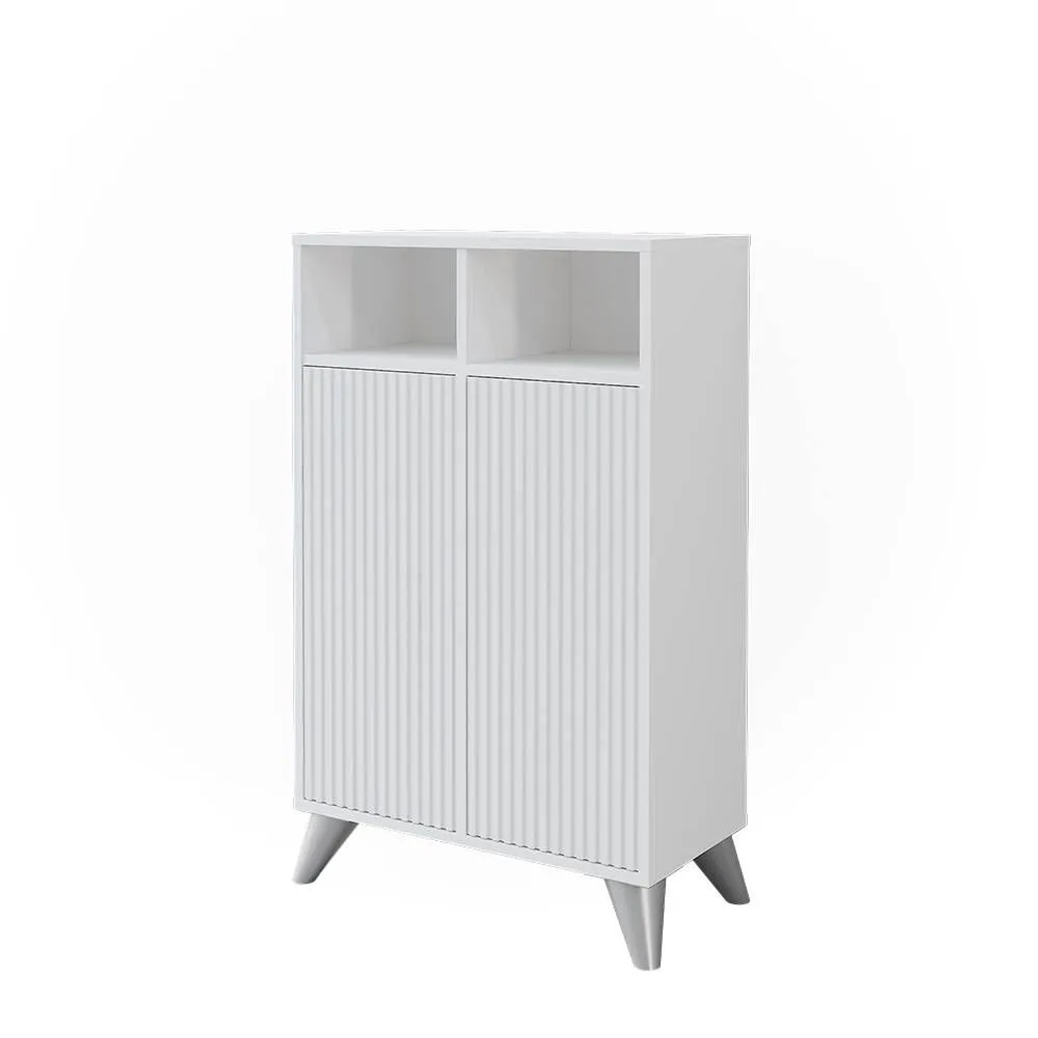 Vicco Midischrank Leano Weiß 60 x 97 mit 2 Türen