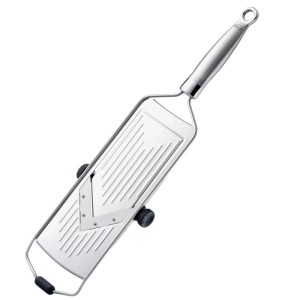 RÖSLE Gemüsehobel mit V-Klinge, 46 cm, aus Edelstahl für die Küche.