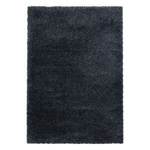 Ayyildiz Hochflorteppich Fluffy 3500 in Anthrazit, 160x230 cm. Weicher, dunkler Shaggy Teppich.