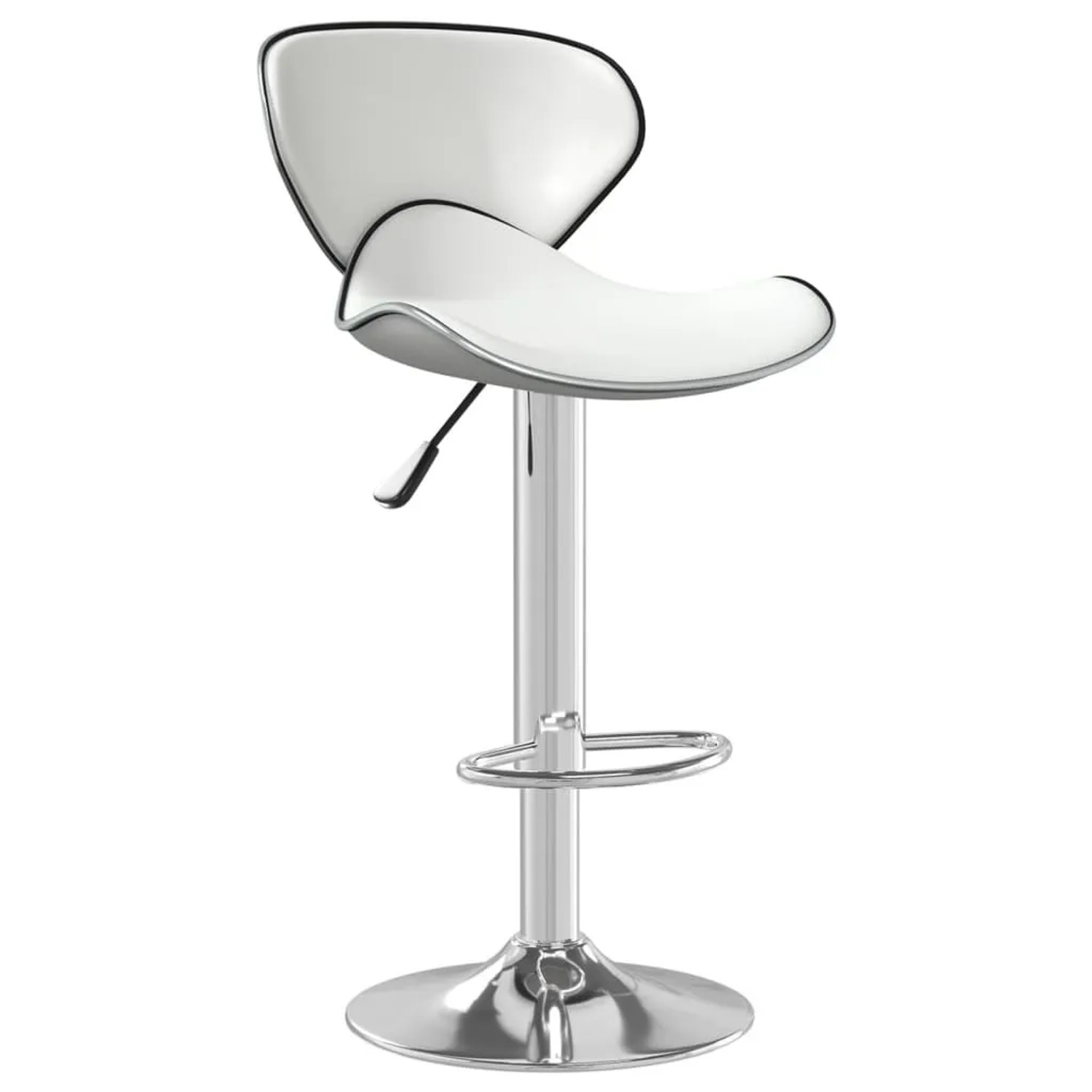 vidaXL Barhocker Weiß Kunstleder 335129