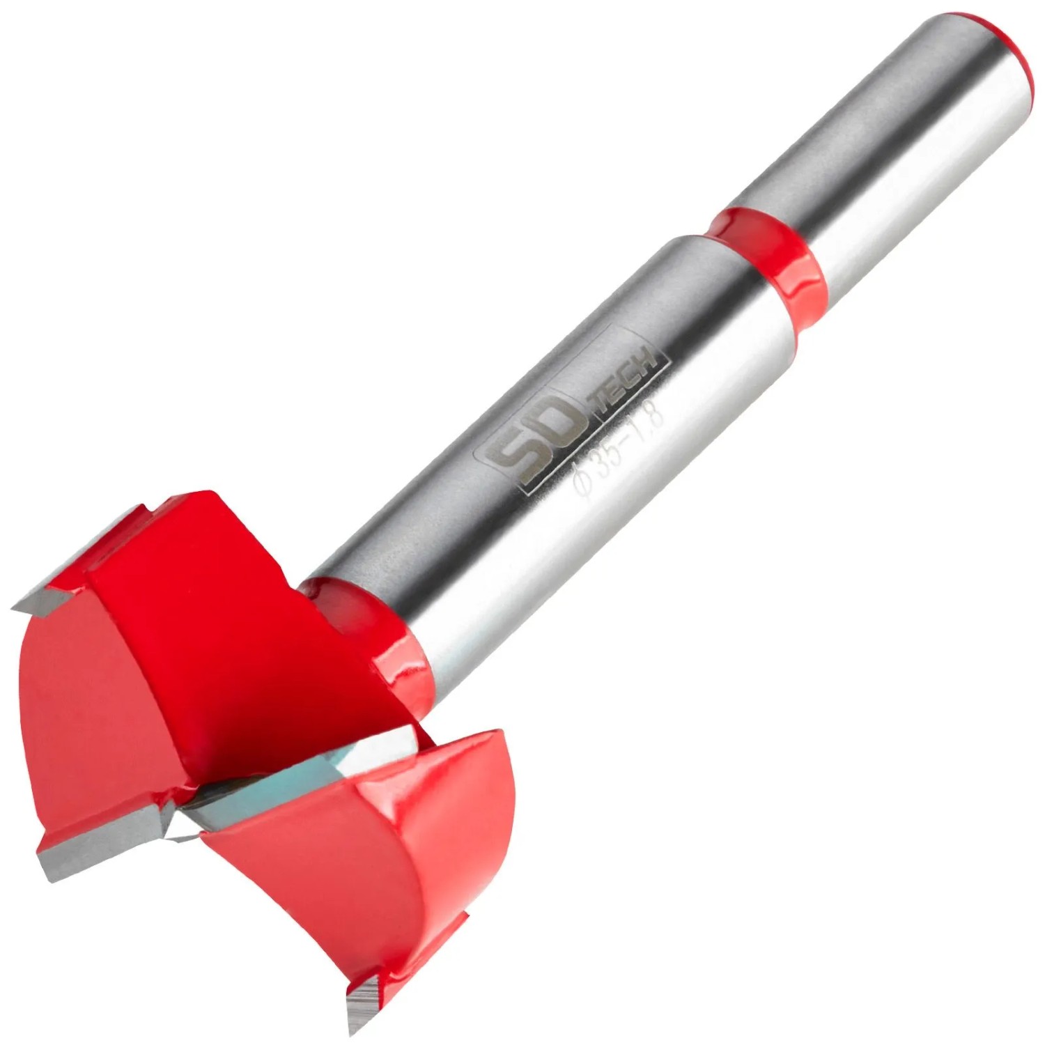 SOTECH Ersatz Präzisions Forstnerbohrer Ø35 mm x 90 mm für Bohrschablone BS-35-T45 BS-35-T48 BS-35-T52