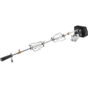 Rösle Premium Drehspieß für Artiso, Videro & Magnum Grills. Edelstahlspieß mit Motor und Halterungen.
