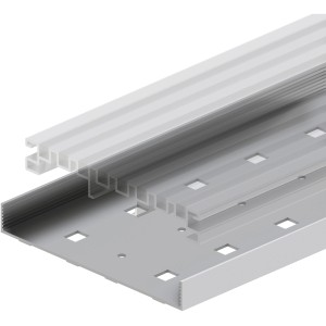 TraumGarten Drainagerinne Alu DreamDeck, 20x144x2000mm, für Terrassendielen zur Ableitung von Regenwasser.