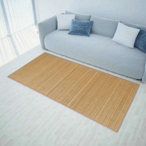 vidaXL Teppich Bambus 160x230 cm Braun 245823