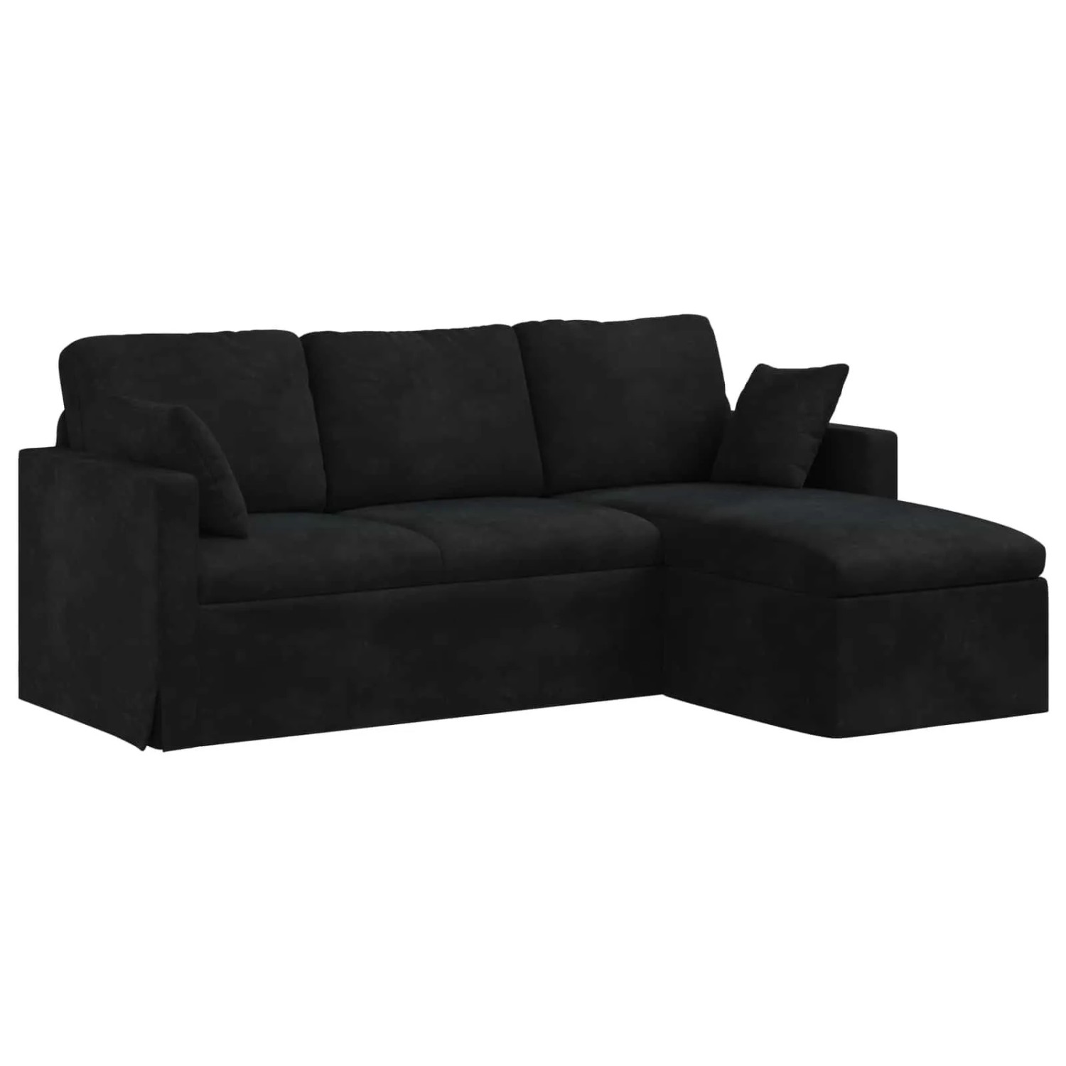 vidaXL Sofa Schwarz 198 x 134 x 80 cm Samt 42024464