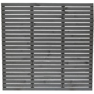 Sichtschutzzaun-Element Stach, Basaltgrau, 180x180cm, Holzzaun für Garten & Terrasse.