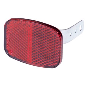 Roter Prophete Mountainbike-Reflektor mit Halter für Fahrrad-Beleuchtung.