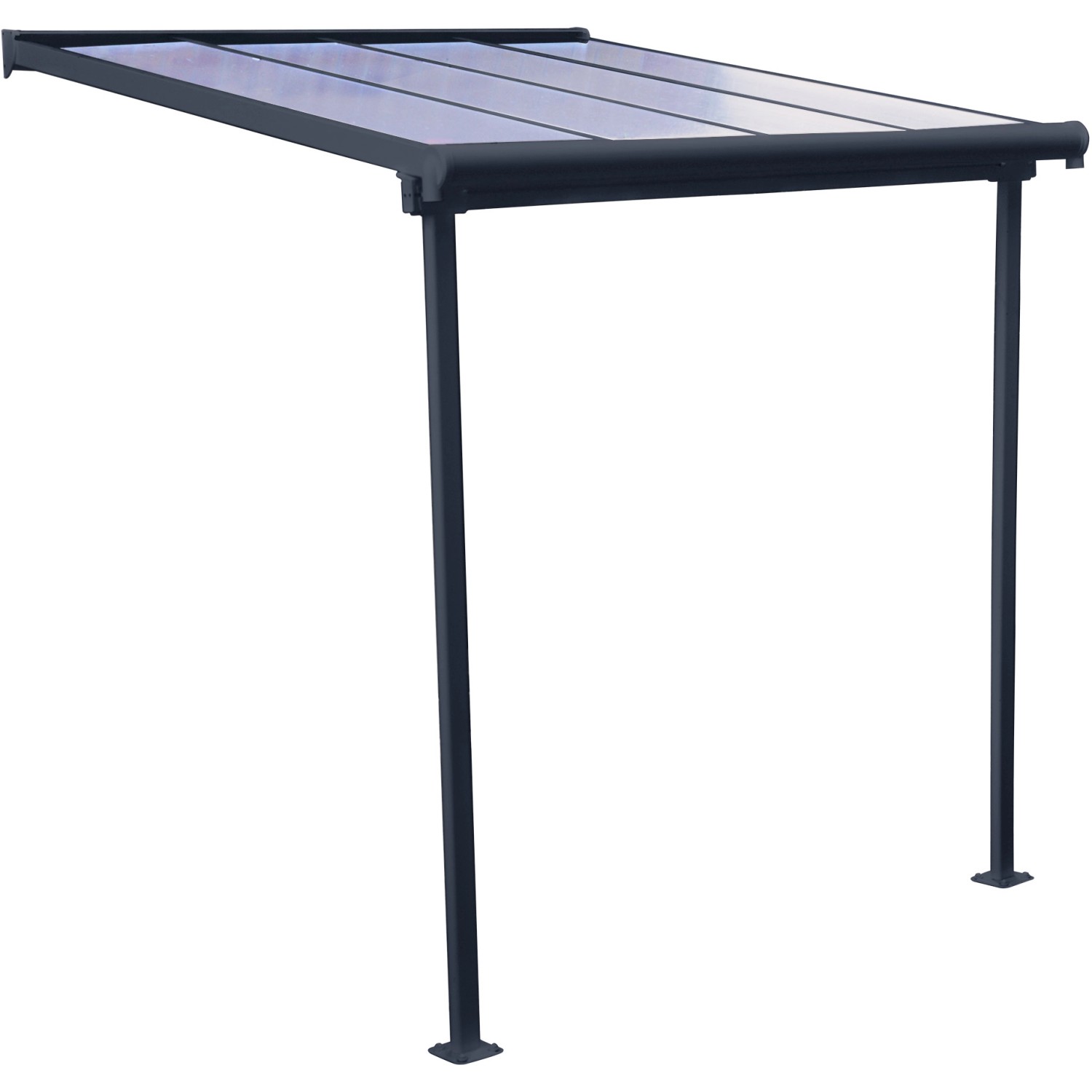 Palram Terrassendach Sierra B x T: 230 cm x 230 cm Grau