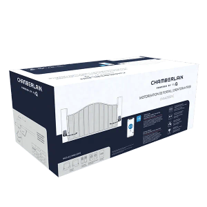 Chamberlain Torantrieb CHAA250EVC für 2-flügelige Tore, steuerbar per Smartphone (optional).