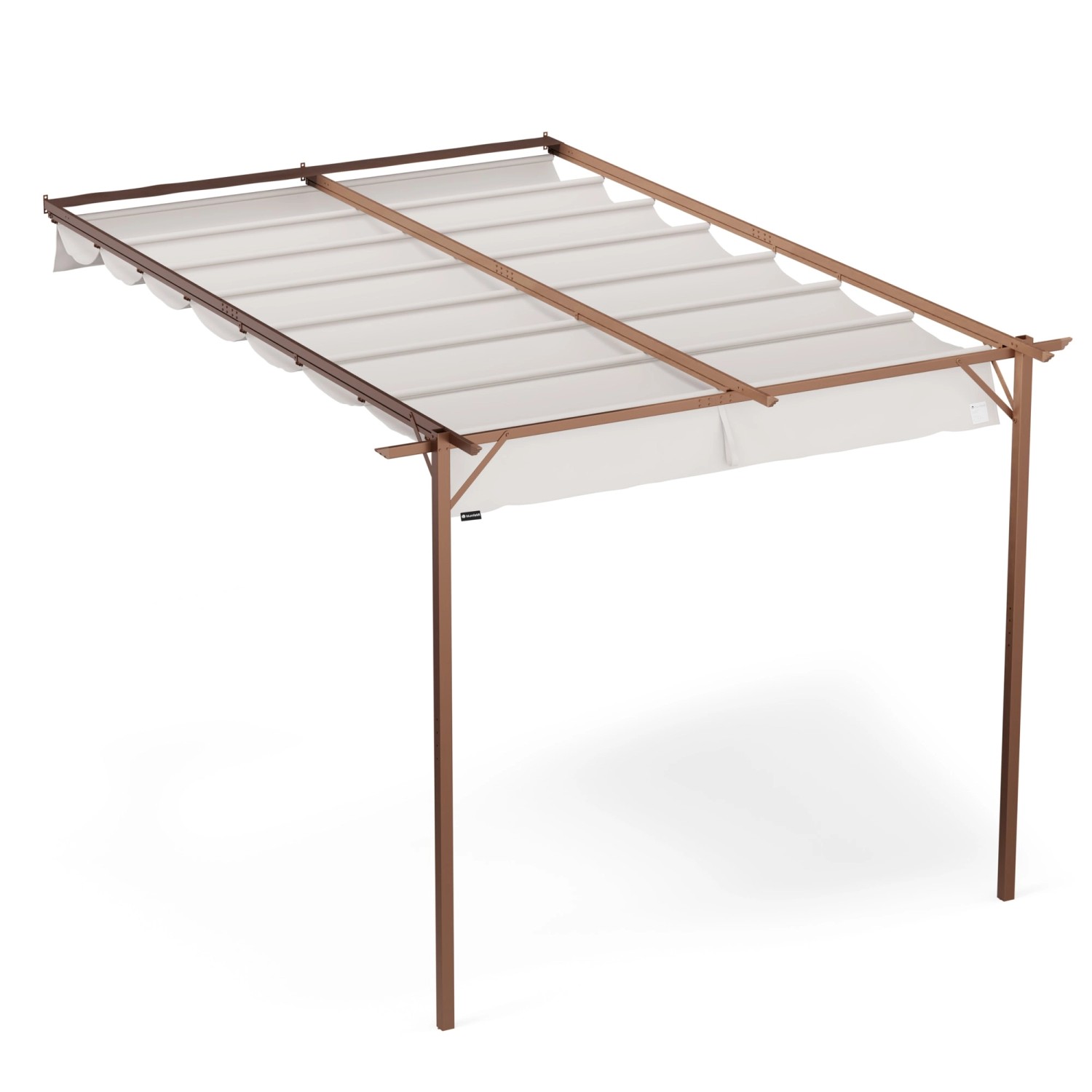 Blumfeldt Pantheon Wall Pergola Gartenpavillon 3x4 m Wandmontiert Wetterfes günstig online kaufen