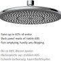 Wenko Watersaving Regendusche Chrom, runder Duschkopf mit Wassersparfunktion.