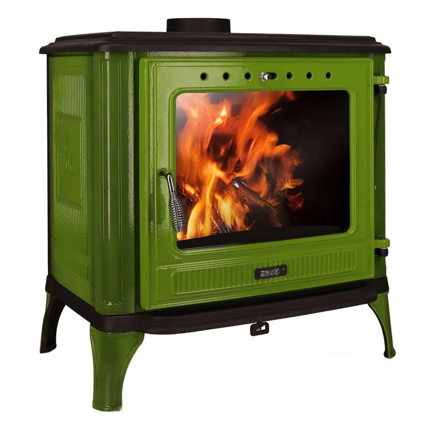 365 Kaminofen Ferrox 75 Grün Emailliert 10,5 kW günstig online kaufen