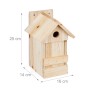 Relaxdays Nistkasten Tannenholz Natur mit Spitzdach 25 cm x 14 cm x 16 cm 560 g_4