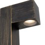 QAZQA Baleno Stehleuchte für Außen, Antikgold, 80cm, IP44. Industrielle Gartenleuchte.
