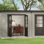 Alpholz Gartenhaus Maria mit Pultdach und Anbaudach, tauchimprägniert, 450x279 cm.