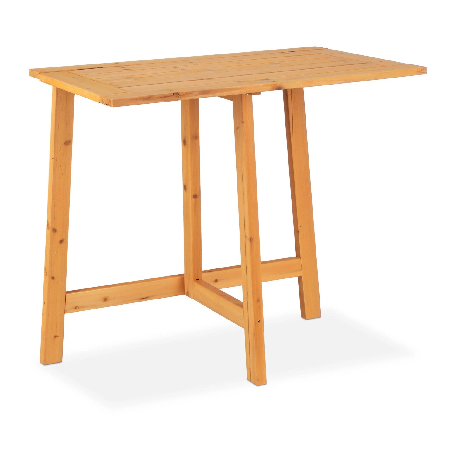 Relaxdays Klapptisch Tannenholz Natur Klappbar 73 cm x 80 cm x 50 cm 5,5 kg