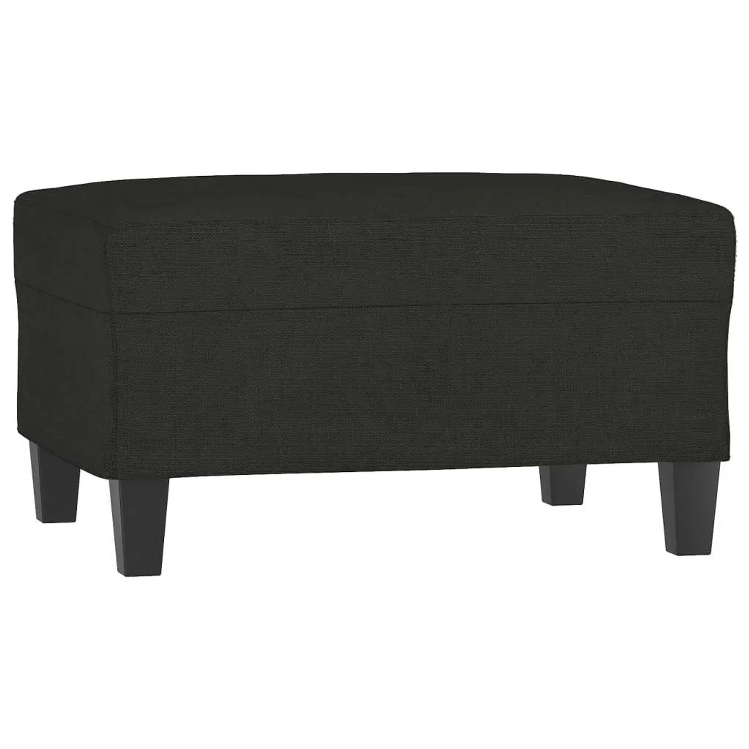 vidaXL Fußhocker Schwarz 70x55x41 cm Stoff 349351