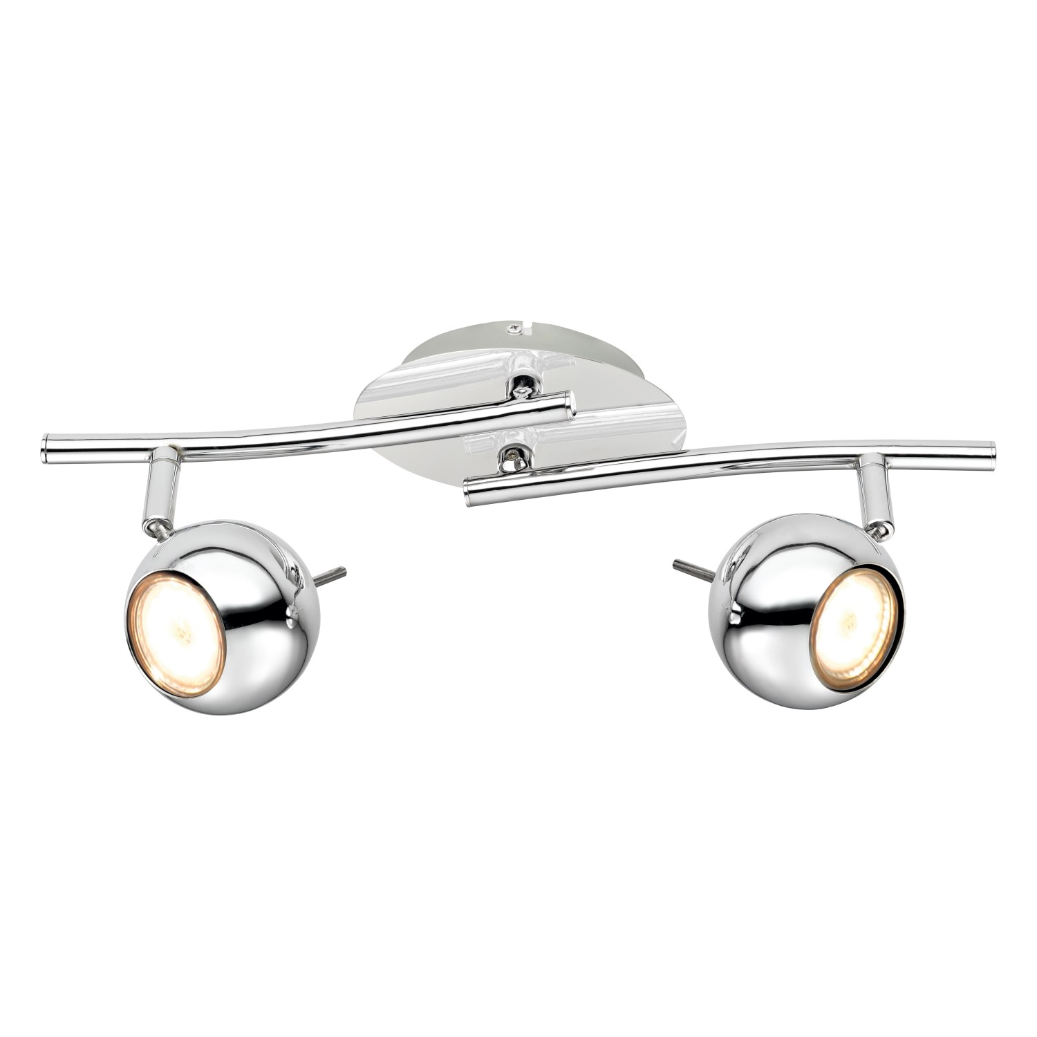 LED Spot Scordia 2er Chrom inkl. GU10 Leuchtmittel günstig online kaufen