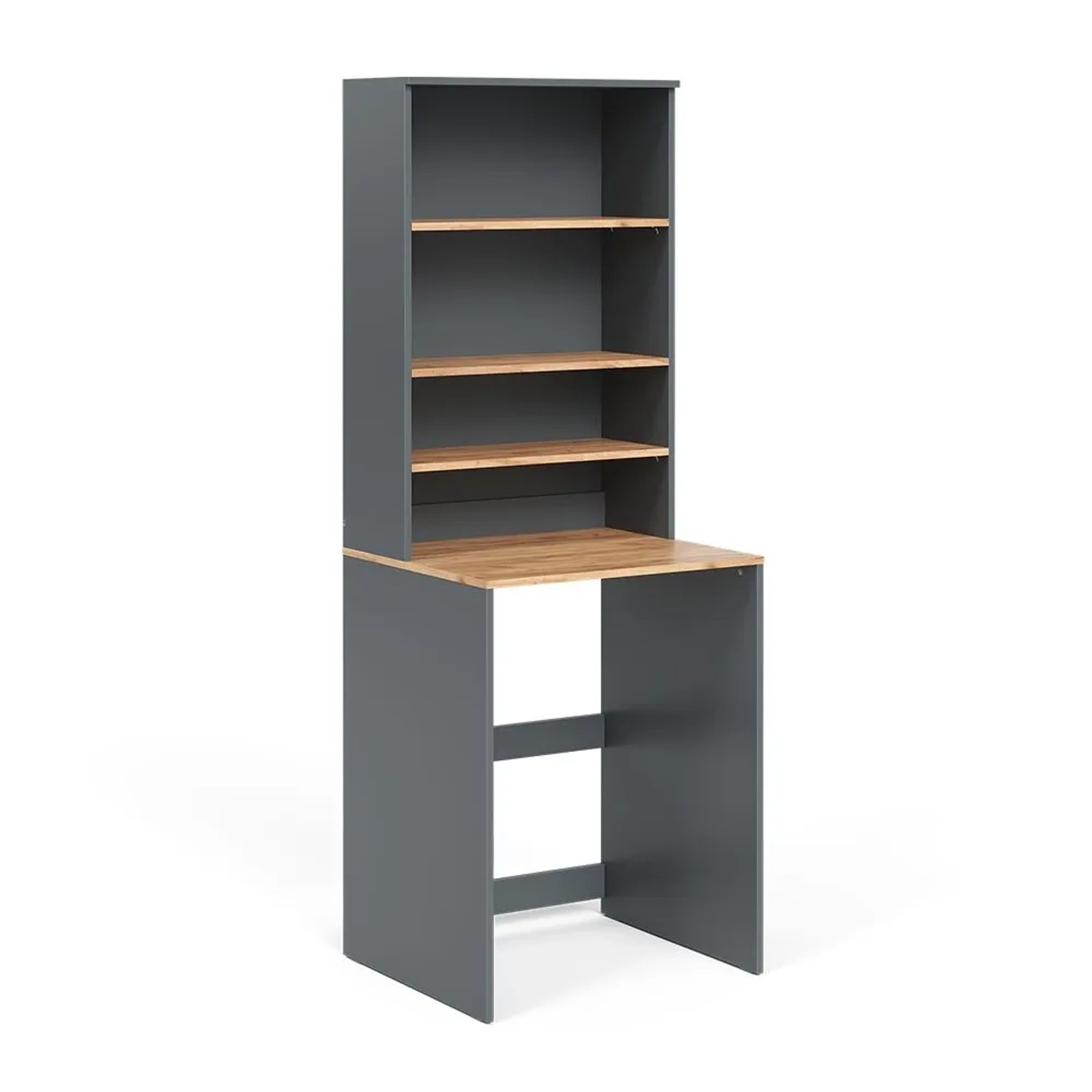 Vicco Waschmaschinenschrank Viktor Anthrazit Goldkraft Eiche 66 x 88 2 Teile mit Regal Art Nr 56185
