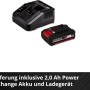 Einhell Akku und Ladegerät für GE-CT 18 Li Akku-Rasentrimmer Power X-Change.