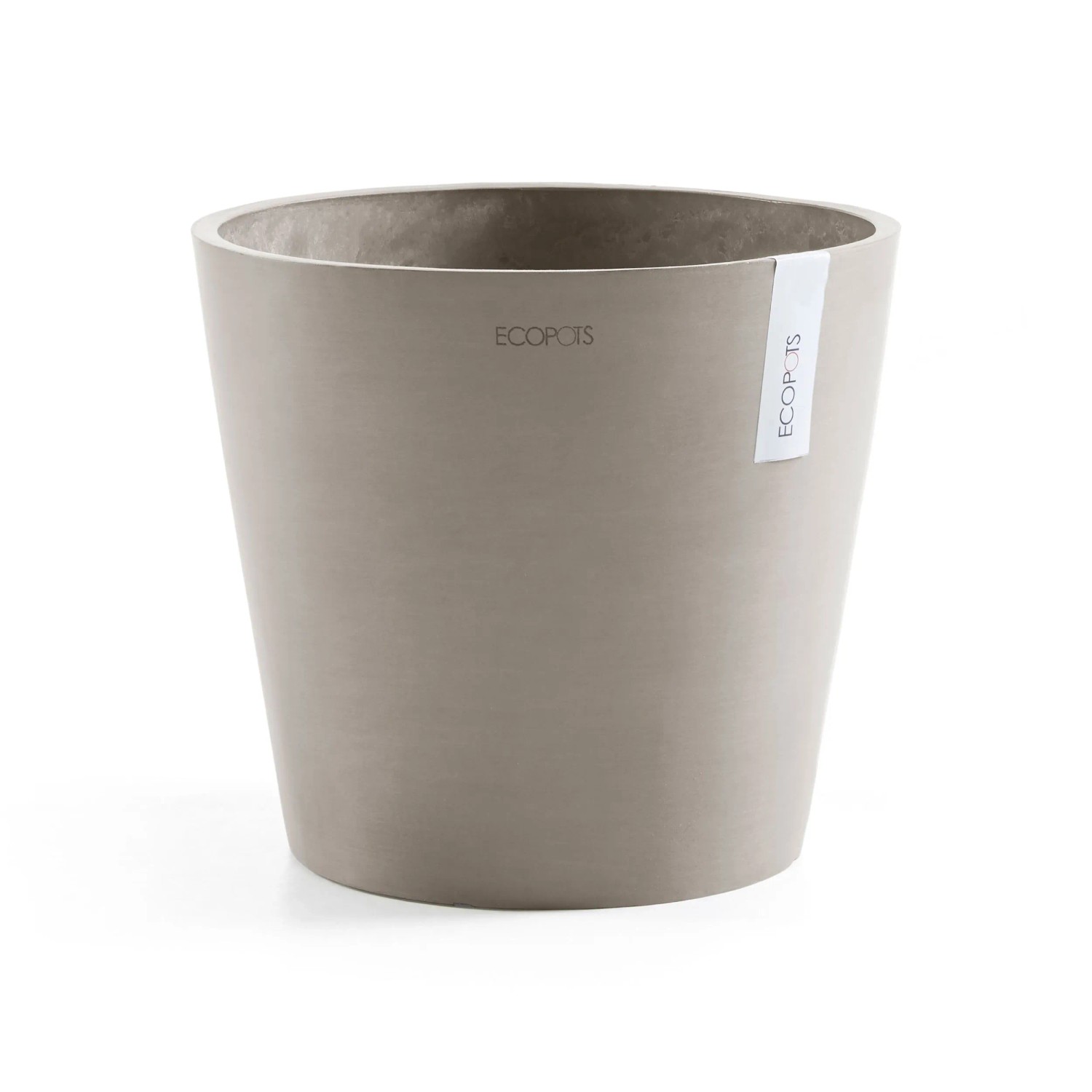 Ecopots Pflanztopf Amsterdam Taupe 40 cm x 35 cm günstig online kaufen