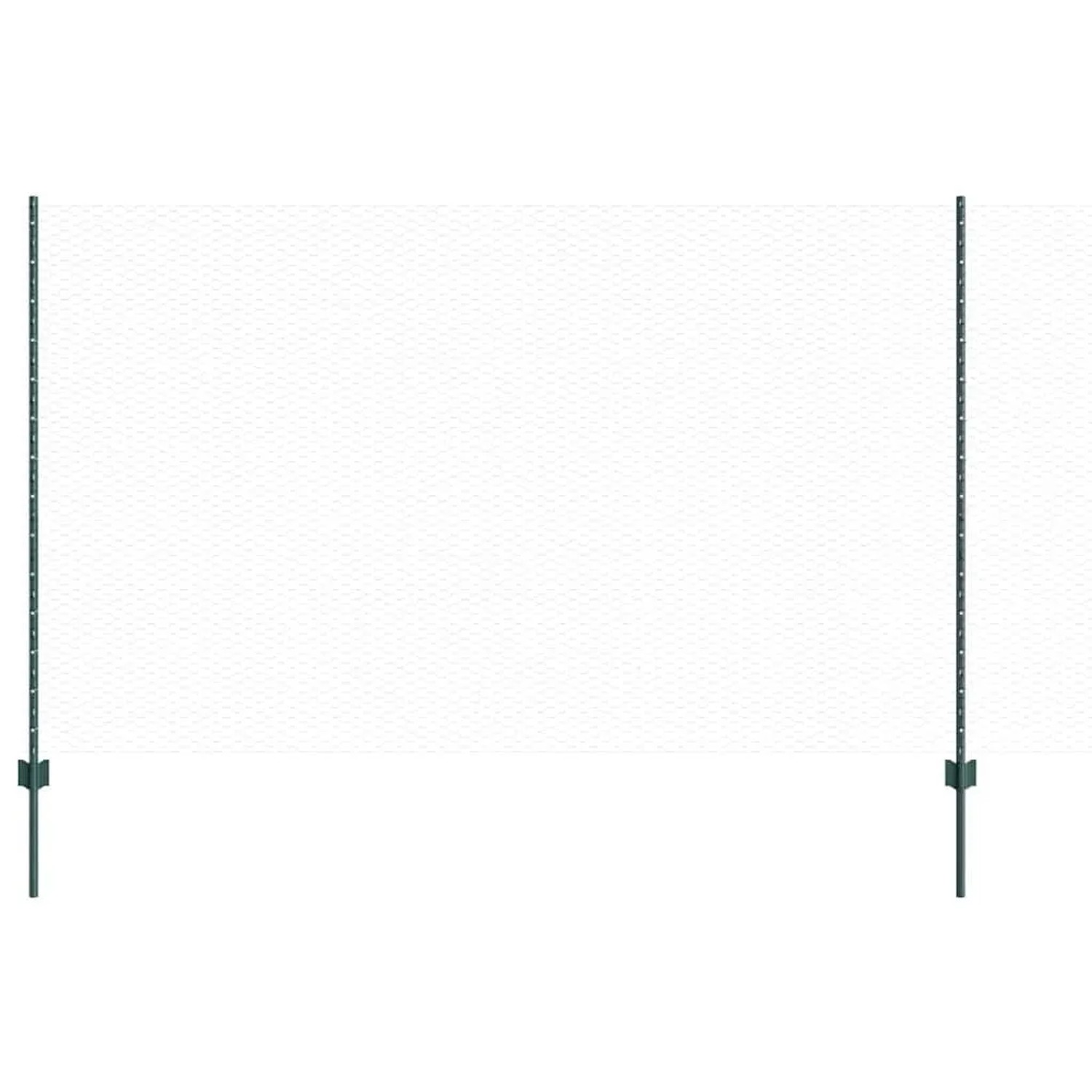 vidaXL Zaun mit Pfosten Grün 1,4 x 10 m Stahl und PVC 3336689 günstig online kaufen