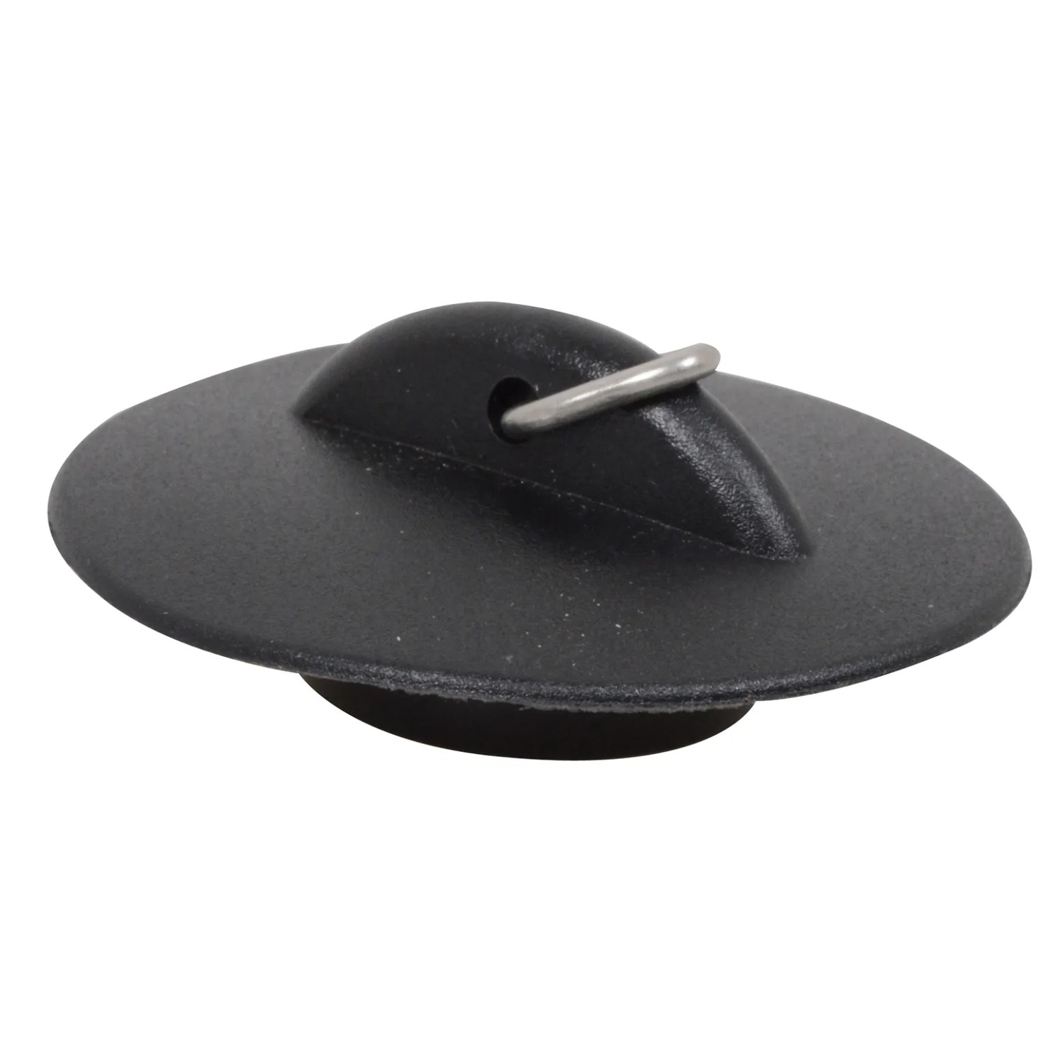 Schwarzer Universal Ventilstopfen 32,5 mm für Waschbecken.