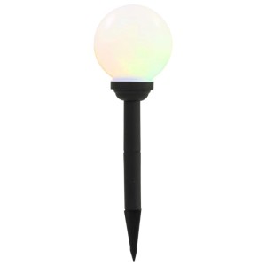 vidaXL Solar-Außenleuchten 4 Stk LED Kugelförmig 15 cm RGB 44457