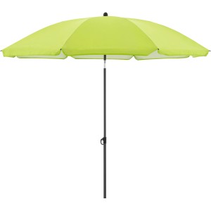 Grüner Derby Marktschirm COMO, Ø 165 cm, mit Knickfunktion für optimalen Sonnenschutz.