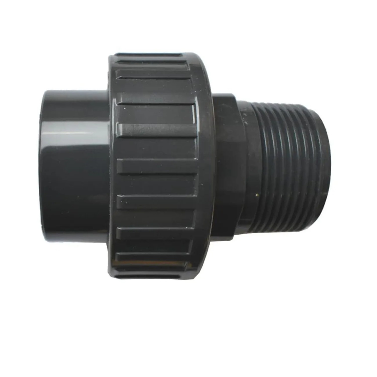 Cepex Pvc-u Klebemuffe Verschraubung X AG 32 mm X 1 Zoll Schwarz