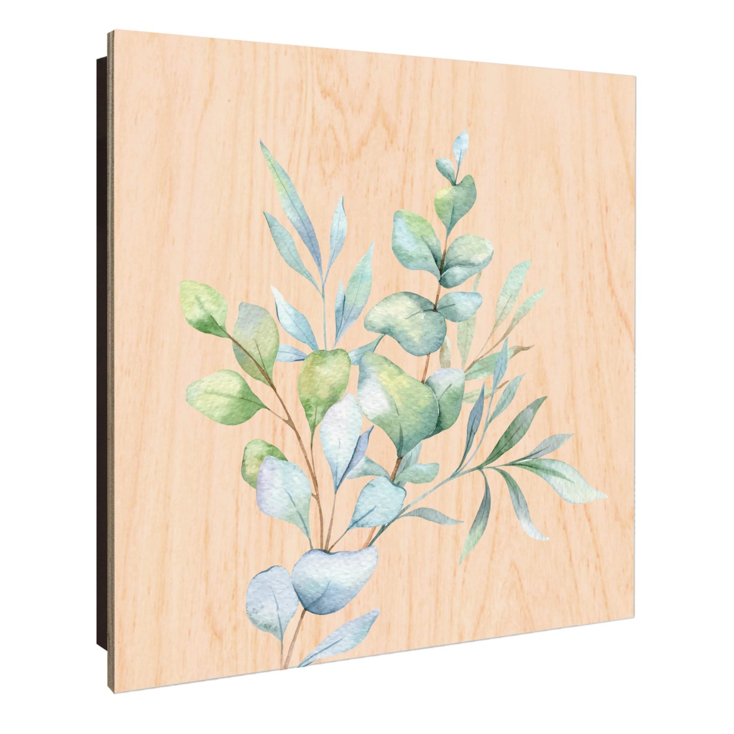 Banjado Schlüsselkasten Holz 30x30cm Schwarz Scharnier Rechts 50 Haken Desi günstig online kaufen