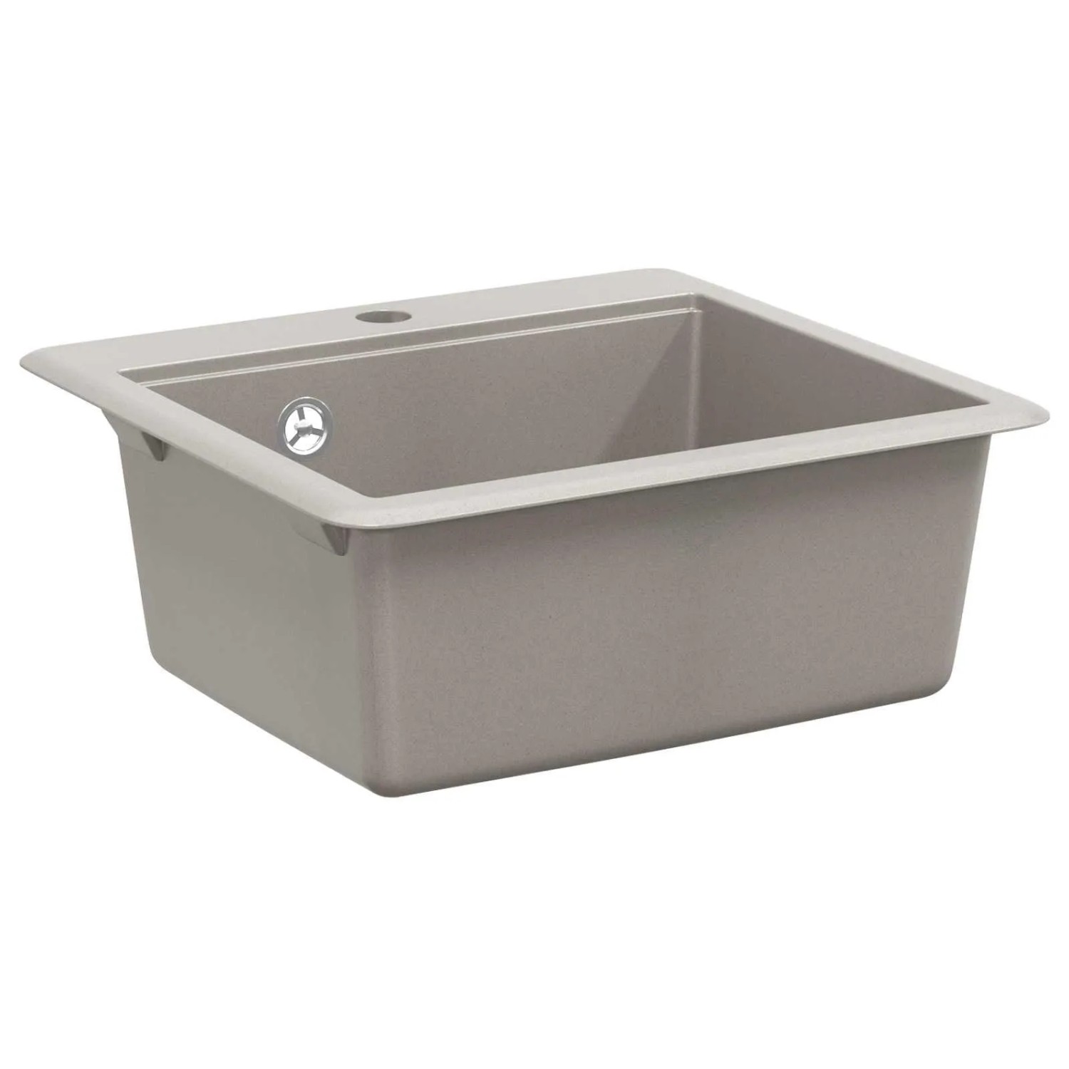 vidaXL Waschbecken Grau 470 x 440 mm Granit 42028405