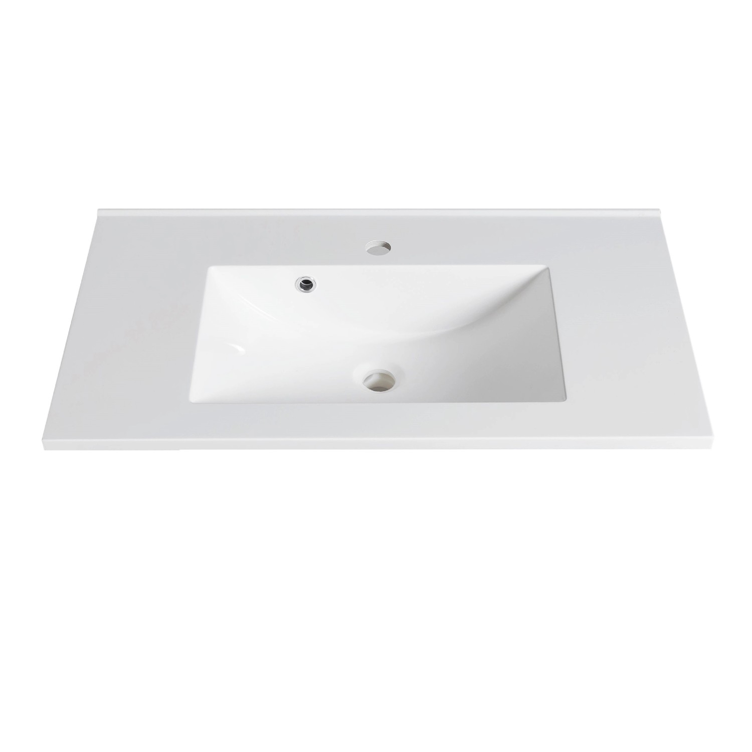 Held Möbel Waschtisch Padua, 80 cm, matt Weiß mit Mineralgussbecken.