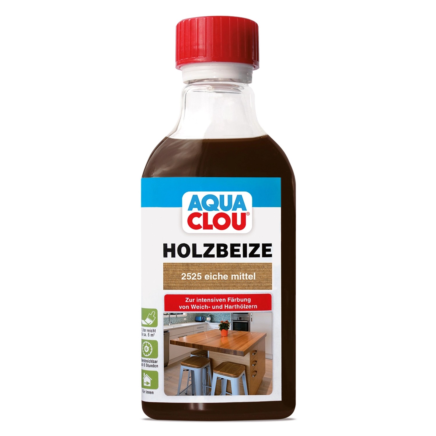 Aqua Clou Holzbeize Eiche Mittel 250 ml