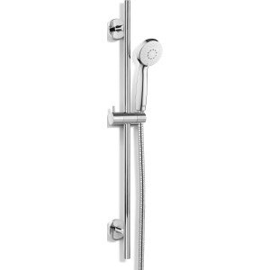 Verchromtes baliv Duschbrause-Set DBS-70.50 mit Brausestange, Handbrause und Schlauch.
