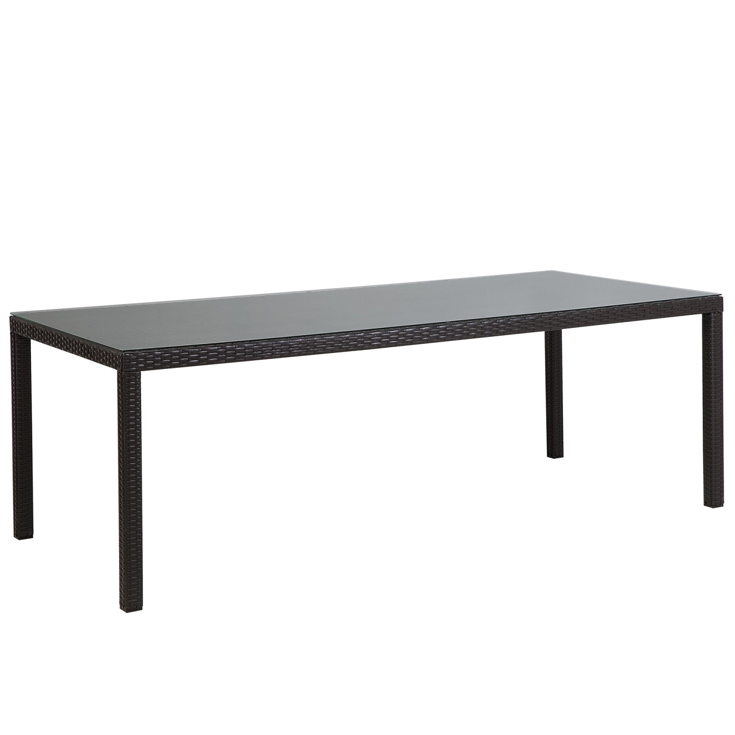 Beliani Gartentisch ITALY Dunkelbraun 220x100x74 günstig online kaufen