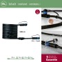Paulmann Plug & Shine Verbindungskabel, 5m, mit 4 Ausgängen. Schwarzes Kabel für Außenbeleuchtungssysteme.
