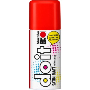 Marabu Colorspray Do It Satin Matt, 150 ml, Zinnoberrot. Sprühfarbe für Bastel- und Heimwerkprojekte.