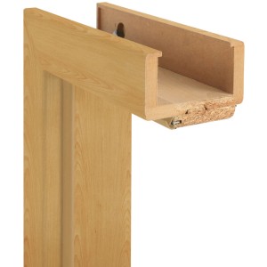 Türrahmen Buche Dekor, 61x198,5x20 cm, links. Zarge mit Holznachbildung für Innentüren.