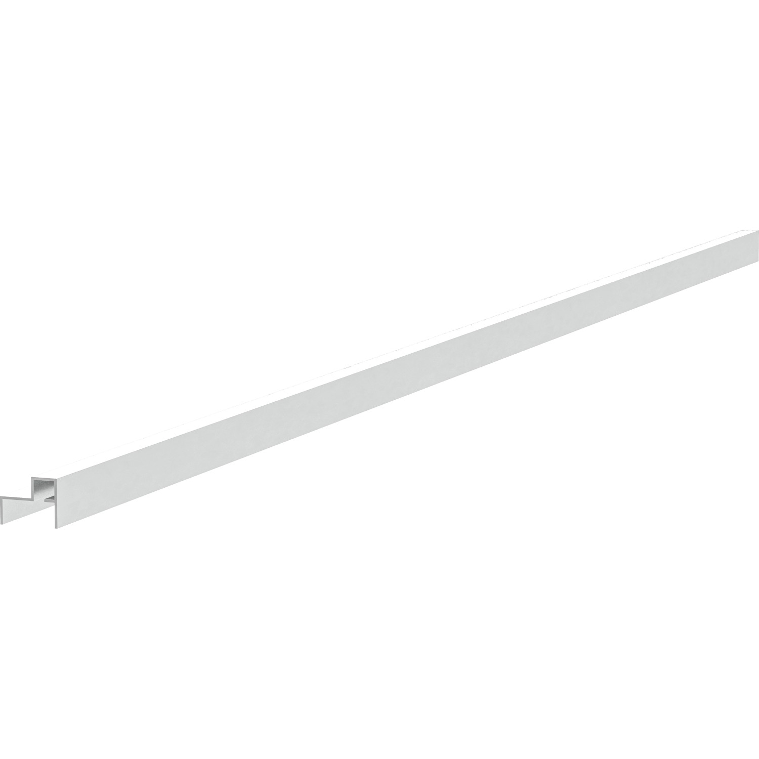 LyghtUp Adapterprofil für 40 mm WPC, Holz- & Alu-Zäune 173,3 cm Silber Eloxiert