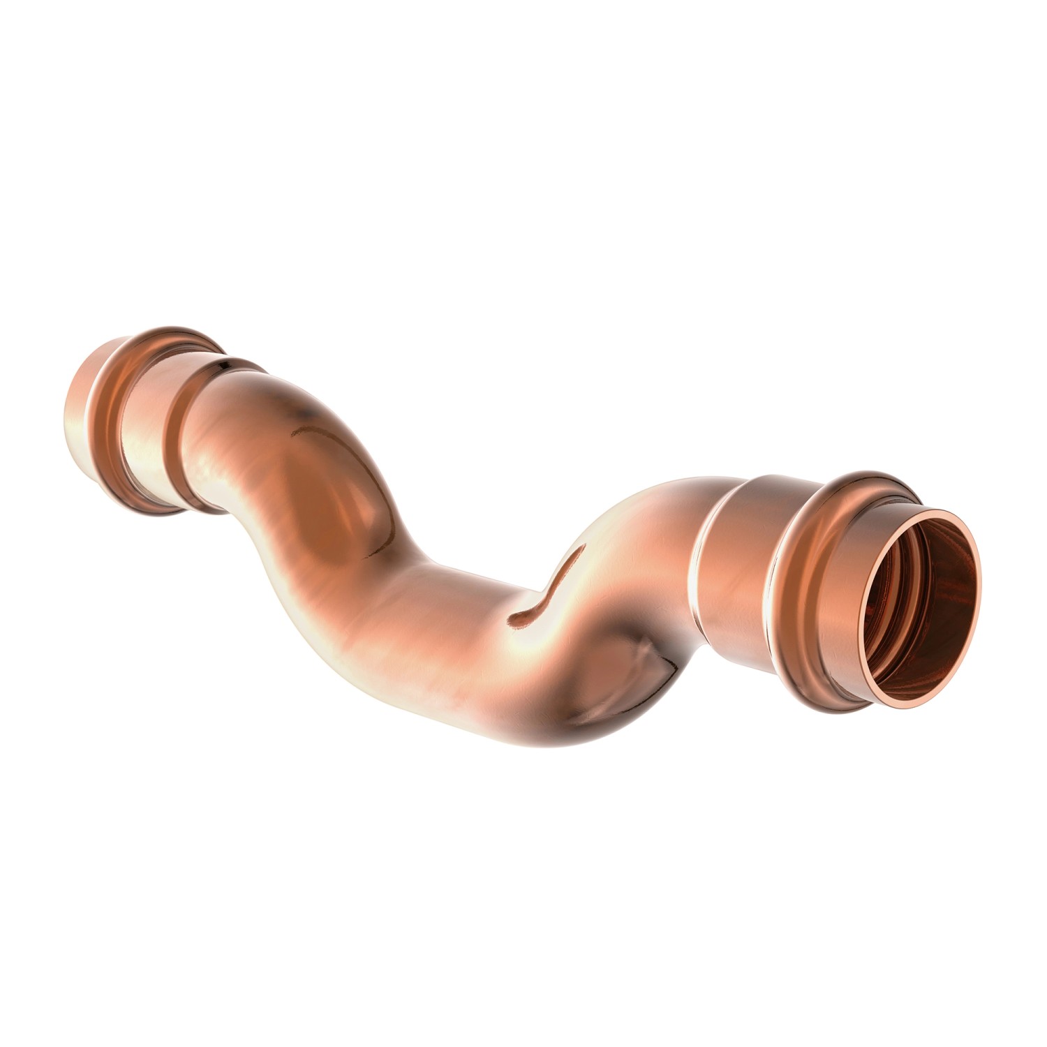 Kirchhoff CU-Überspringbogen 2 Muffen Blank 18 mm