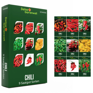 Deine Gartenwelt Chili Samen-Set mit 9 Sorten