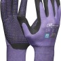 Gebol Arbeitshandschuhe Multi Flex Lady, Größe 7, lila mit schwarzen Noppen für optimalen Grip.