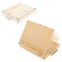 ECD Germany Tischstaffelei aus Holz mit Schublade und Palette, verstellbare Holzstaffelei für Bastelfarben.