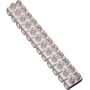 Weiße 12-polige Lüsterklemmen (10 Stk.) für Kabel von 1,5-4 mm².