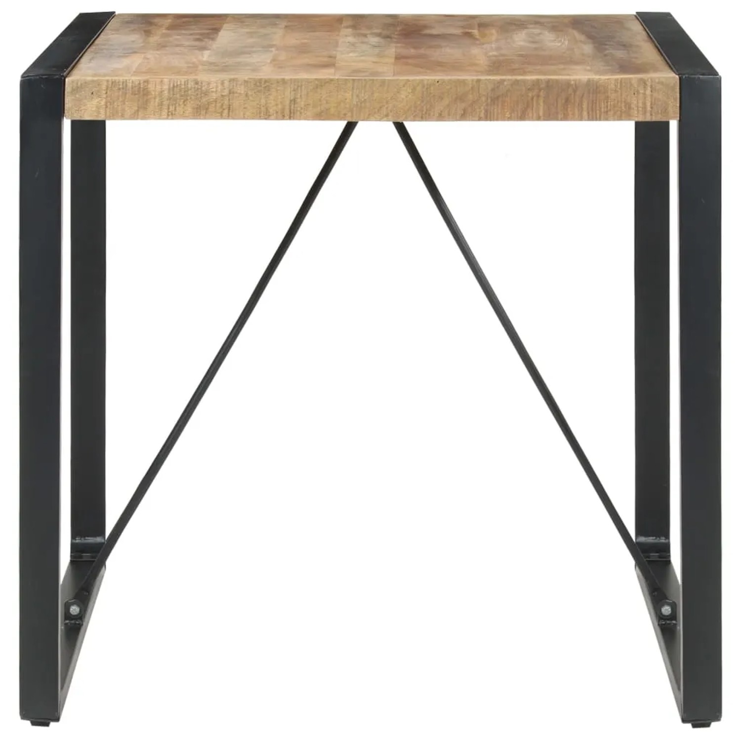 vidaXL Raues Mangoholz Esstisch 80x80x75 cm