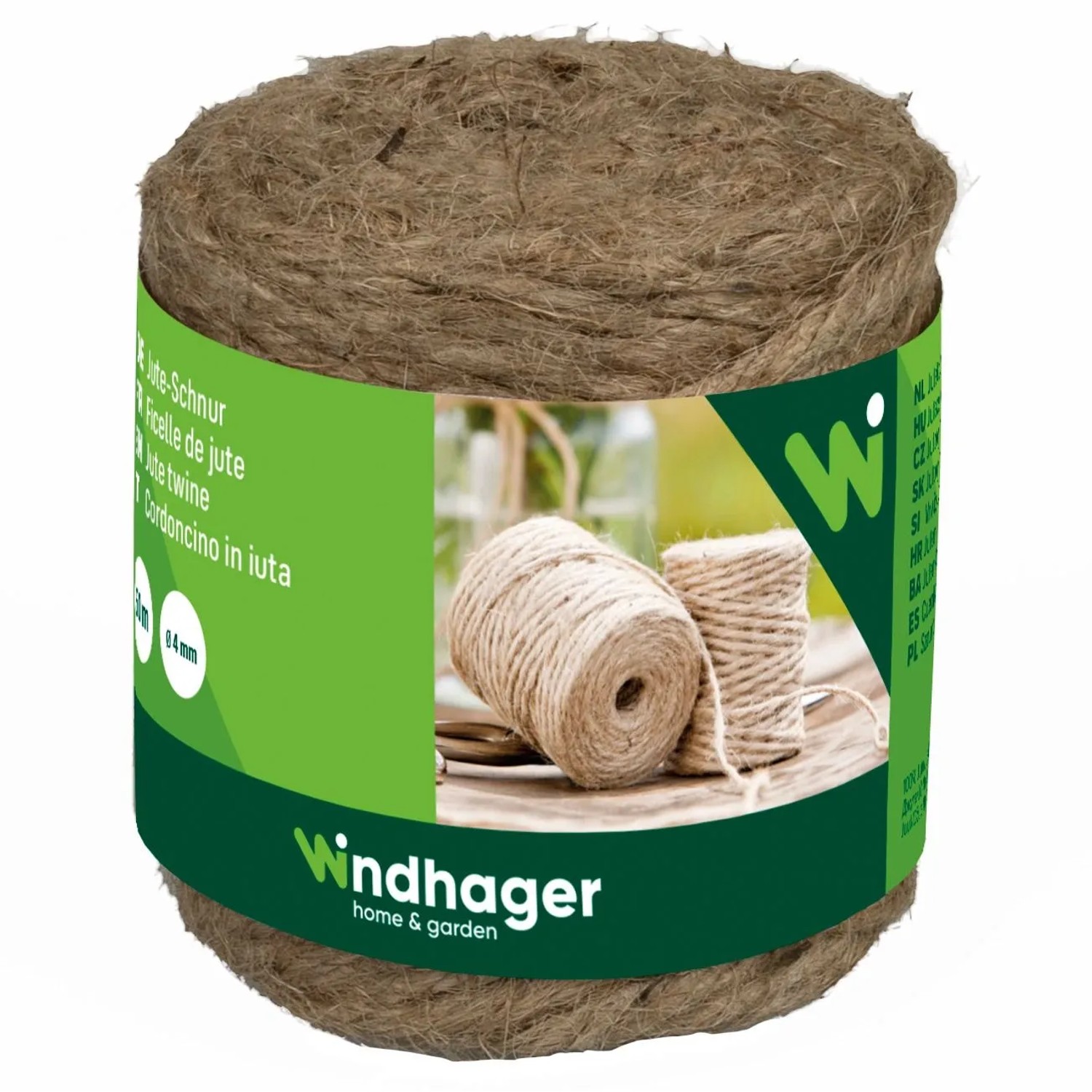 Windhager Jute Schnur Ø 4 mm Länge 50 m